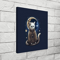 Холст квадратный Лунный котик, цвет: 3D-принт — фото 2
