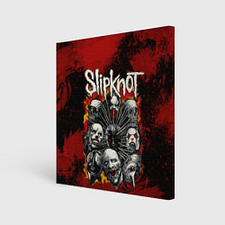 Холст квадратный Slipknot rock, цвет: 3D-принт