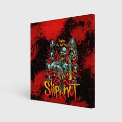 Холст квадратный Slipknot red satan, цвет: 3D-принт