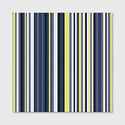 Холст квадратный Абстрактные разноцветные линии, цвет: 3D-принт — фото 2