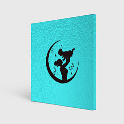 Холст квадратный Дитя с мамой, цвет: 3D-принт