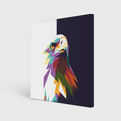 Холст квадратный Орел-птица гордая, цвет: 3D-принт