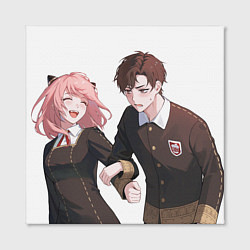 Холст квадратный Аня Форджер и Дэмиан Десмонд - Семья шпиона, цвет: 3D-принт — фото 2