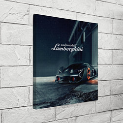 Холст квадратный Lamborghini - power - Italy, цвет: 3D-принт — фото 2