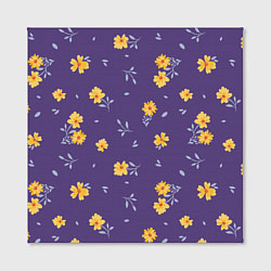 Холст квадратный Милые цветочки, цвет: 3D-принт — фото 2