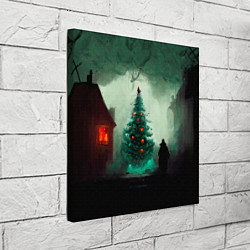 Холст квадратный Тёмное рождество, цвет: 3D-принт — фото 2