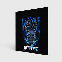 Холст квадратный X Static - Wayne Static skull, цвет: 3D-принт