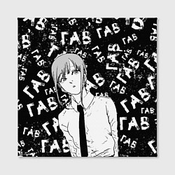 Холст квадратный Макима: гав-гав, цвет: 3D-принт — фото 2