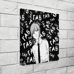 Холст квадратный Макима: гав-гав, цвет: 3D-принт — фото 2