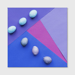 Холст квадратный Линии, фигуры, геометрия и сливы, цвет: 3D-принт — фото 2