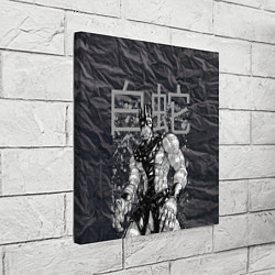 Холст квадратный Whitesnake - stand of Enrico Pucci - Jojo, цвет: 3D-принт — фото 2
