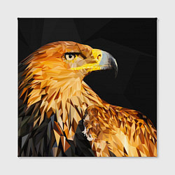 Холст квадратный Орёл полигональный, цвет: 3D-принт — фото 2