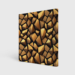 Холст квадратный Каменные соты, цвет: 3D-принт