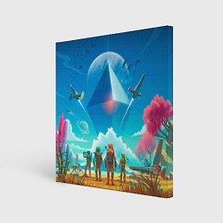 Холст квадратный No Mans Sky, цвет: 3D-принт