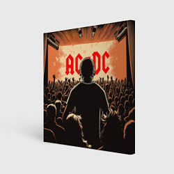 Холст квадратный На рок концерте, цвет: 3D-принт