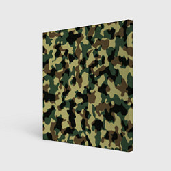 Холст квадратный Военный камуфляж, цвет: 3D-принт