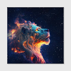 Холст квадратный Космический звёздный лев, цвет: 3D-принт — фото 2