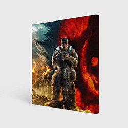 Холст квадратный Gears of War Маркус Феникс, цвет: 3D-принт