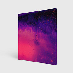 Холст квадратный Фиолетовый космос, цвет: 3D-принт