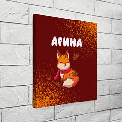 Холст квадратный Арина осенняя лисичка, цвет: 3D-принт — фото 2