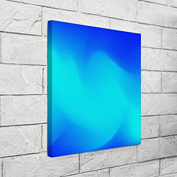 Холст квадратный Градиент синий, цвет: 3D-принт — фото 2