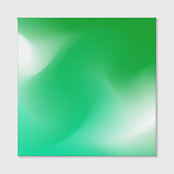 Холст квадратный Градиент зеленый, цвет: 3D-принт — фото 2