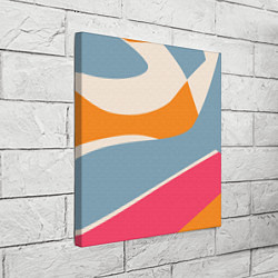 Холст квадратный Разноцветная абстракция в стиле модерн, цвет: 3D-принт — фото 2