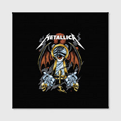 Холст квадратный Металлика - Metallica, цвет: 3D-принт — фото 2