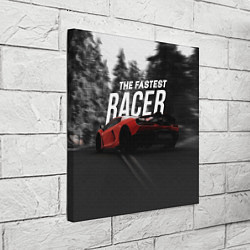 Холст квадратный The fastest racer, цвет: 3D-принт — фото 2