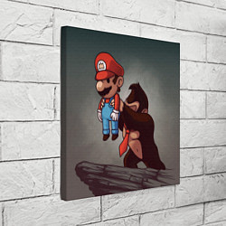 Холст квадратный Марио держит Данки Конг, цвет: 3D-принт — фото 2