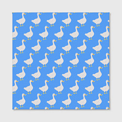 Холст квадратный Домашний гусь вооружен ножом, цвет: 3D-принт — фото 2