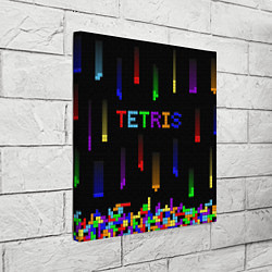 Холст квадратный Falling blocks tetris, цвет: 3D-принт — фото 2