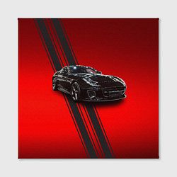Холст квадратный Английский спортивный автомобиль Jaguar, цвет: 3D-принт — фото 2