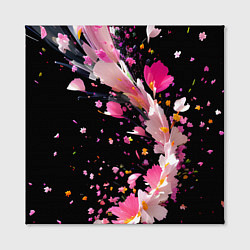 Холст квадратный Вихрь розовых лепестков, цвет: 3D-принт — фото 2
