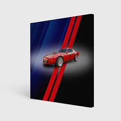 Холст квадратный Американский маслкар Pontiac Firebird 3 поколение, цвет: 3D-принт