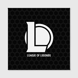 Холст квадратный League of Legends glitch на темном фоне, цвет: 3D-принт — фото 2