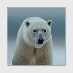 Холст квадратный Белый медведь полярный, цвет: 3D-принт — фото 2