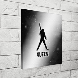 Холст квадратный Queen glitch на светлом фоне, цвет: 3D-принт — фото 2