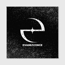 Холст квадратный Evanescence с потертостями на темном фоне, цвет: 3D-принт — фото 2