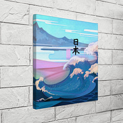 Холст квадратный Japan - landscape - waves, цвет: 3D-принт — фото 2