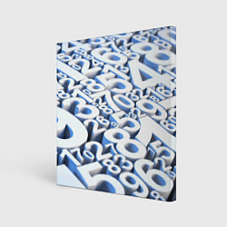 Холст квадратный Цифровая брусчатка, цвет: 3D-принт