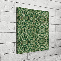 Холст квадратный Зелёный гобелен, цвет: 3D-принт — фото 2