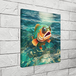 Холст квадратный Рыба карп, цвет: 3D-принт — фото 2