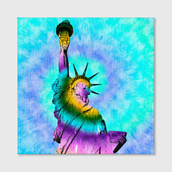 Холст квадратный Тай дай статуя свободы, цвет: 3D-принт — фото 2