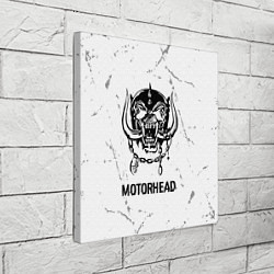 Холст квадратный Motorhead glitch на светлом фоне, цвет: 3D-принт — фото 2