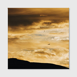 Холст квадратный Предрассветное облачное небо, цвет: 3D-принт — фото 2