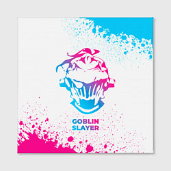 Холст квадратный Goblin Slayer neon gradient style, цвет: 3D-принт — фото 2