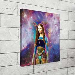 Холст квадратный Современная девушка по имени Джоконда, цвет: 3D-принт — фото 2