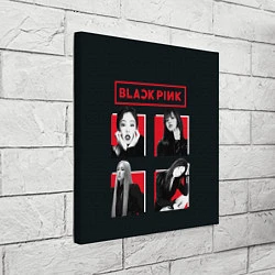 Холст квадратный Blackpink retro girls, цвет: 3D-принт — фото 2