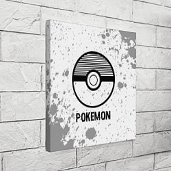 Холст квадратный Pokemon glitch на светлом фоне, цвет: 3D-принт — фото 2